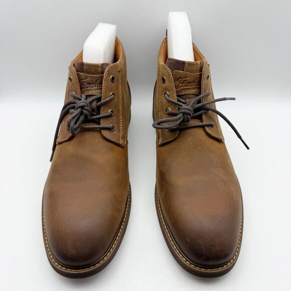 Florsheim Mens Lodge Plain Toe Chukka Boot US 11.5 M Brown Leather NIB - Picture 7 of 13